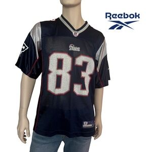 Reebok Wes Welker ONField Jersey # 83 New England Patriots 2007-12 Screen Print